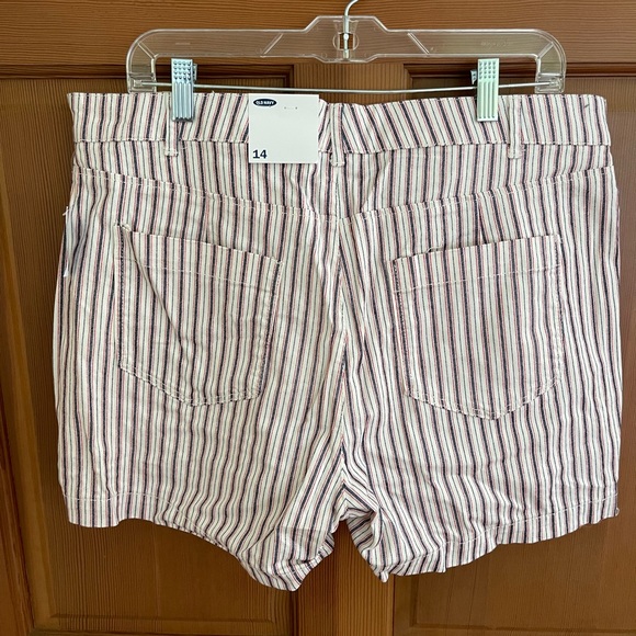 NWT Old Navy High Waisted Striped Shorts with Button Fly - Picture 3 of 3